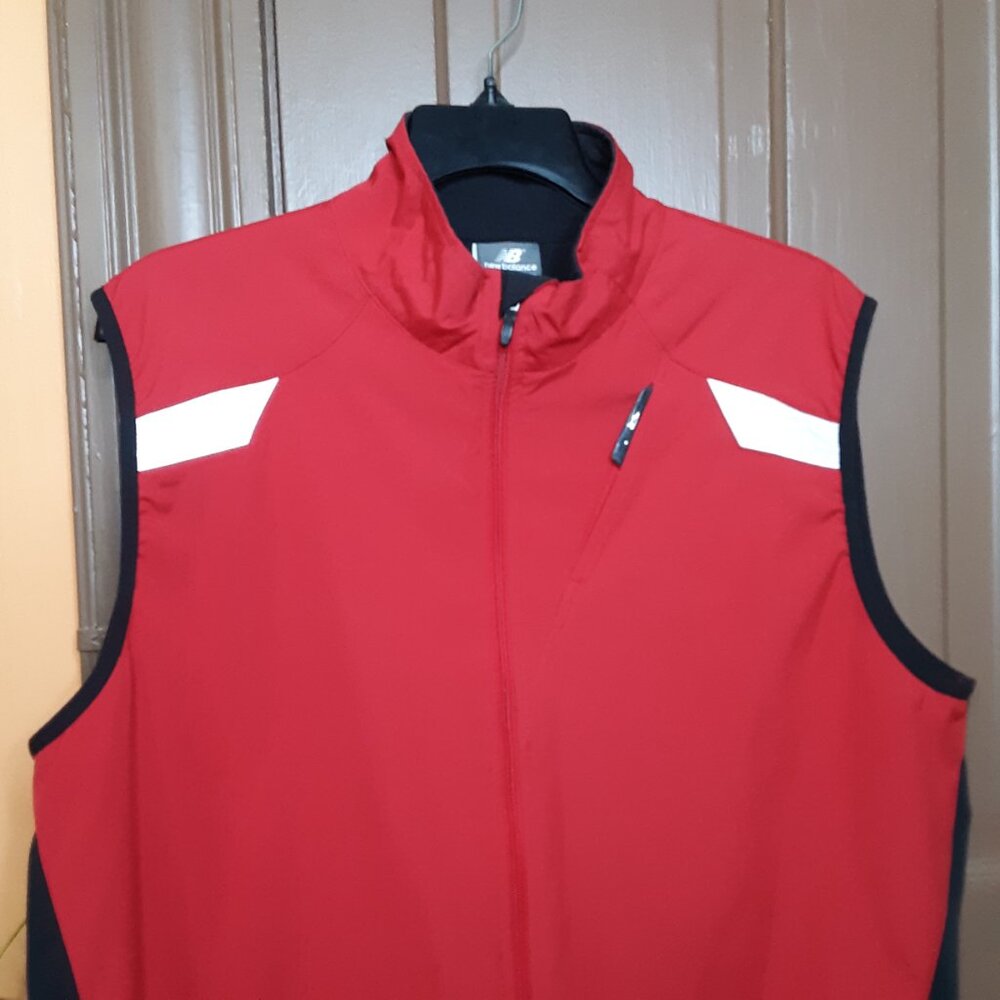New Balance Men's Red Black Golf Vest size XXL
